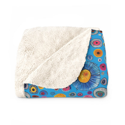 Primordial Sea Life Sherpa Fleece Blanket - Dive into Comfort with Primordial Sea Life Sherpa Fleece! Available in 2 sizes.