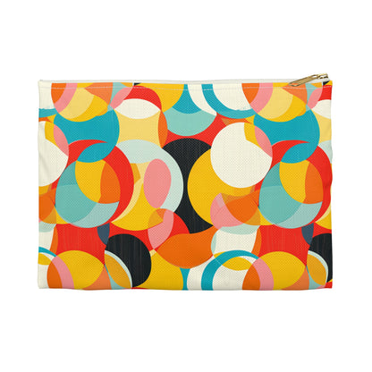 Mod Circle Medley Accessory Pouch - Step into Retro Style with Modern Flair! Available in 2 sizes.