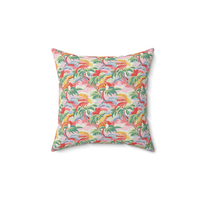 Tropical Breeze Square Throw Pillow - Spun Polyester - Double-Sided Print - Concealed Zipper - Available in 4 sizes.