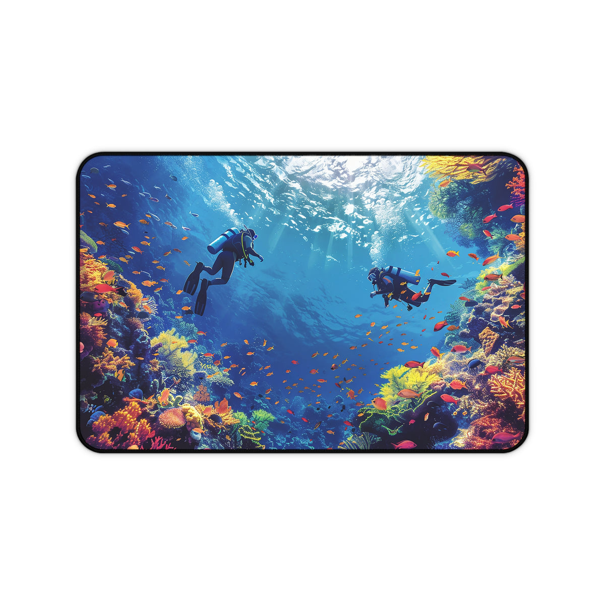 Cozumel Scuba Wonderland Desk Mat (Desk Pad) - Submerge Your Workspace in Underwater Splendor! - Available in 3 sizes.