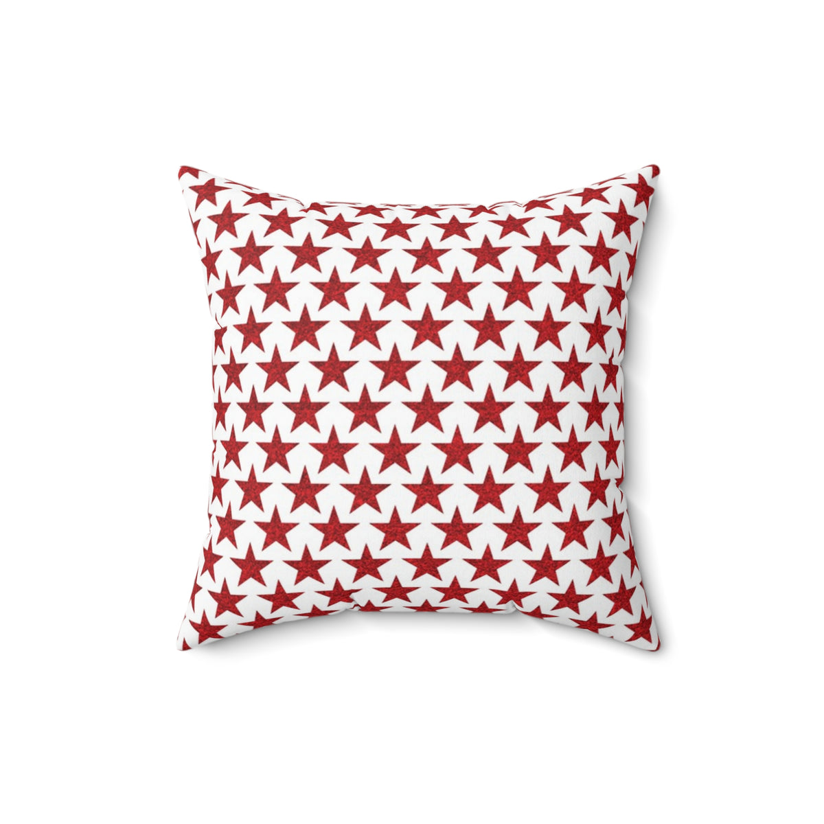 Star-Spangled Sparkle Square Throw Pillow - Spun Polyester - Double-Sided Print - Concealed Zipper - Available in 4 sizes.