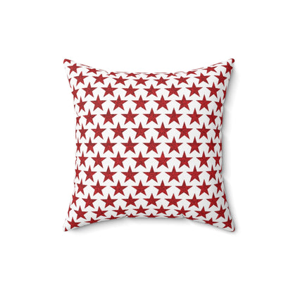 Star-Spangled Sparkle Square Throw Pillow - Spun Polyester - Double-Sided Print - Concealed Zipper - Available in 4 sizes.