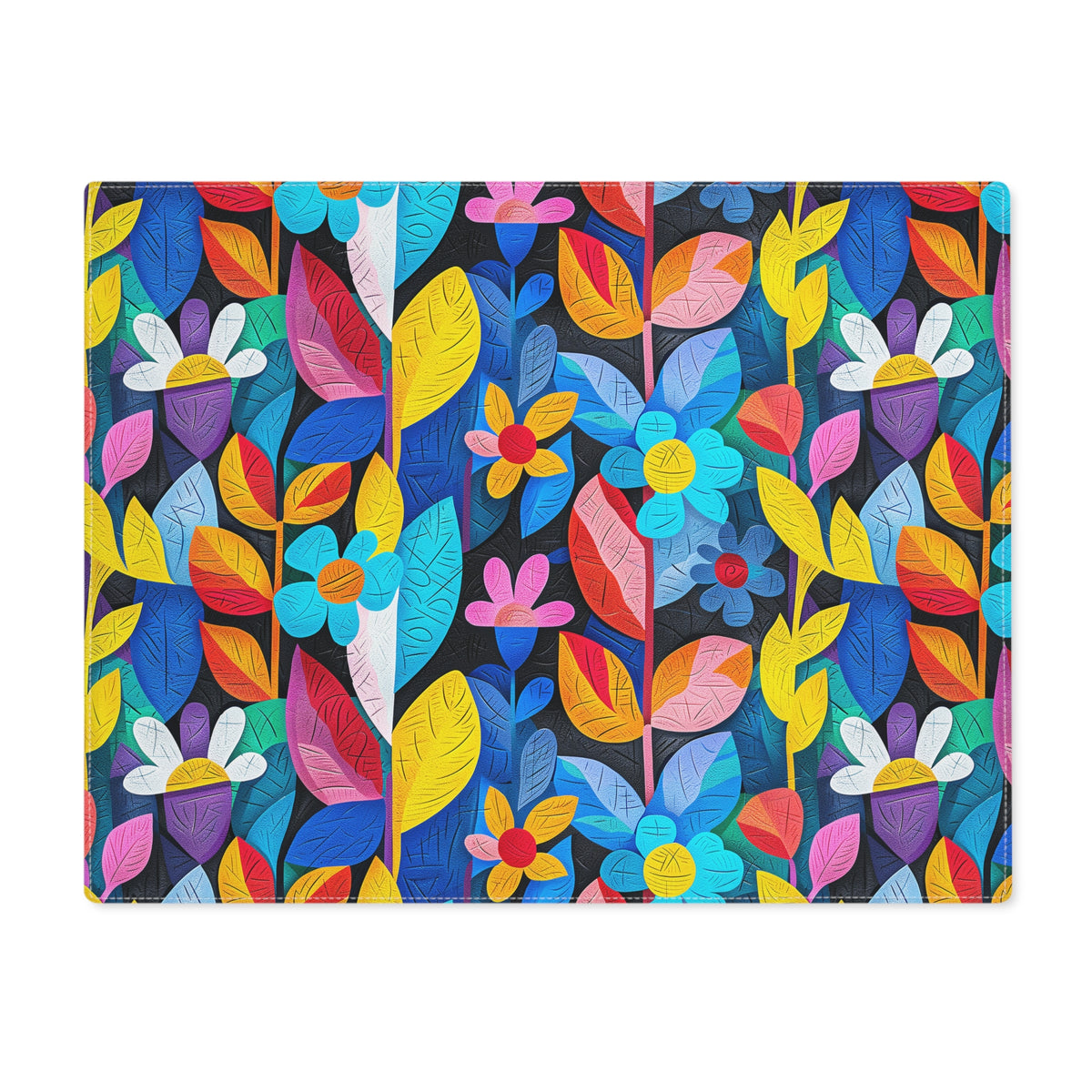 Rhapsody in Bloom Placemat - Bring a Burst of Color to Every Meal with Blooms that Brighten Your Table! Cotton Twill - 18" x 14"