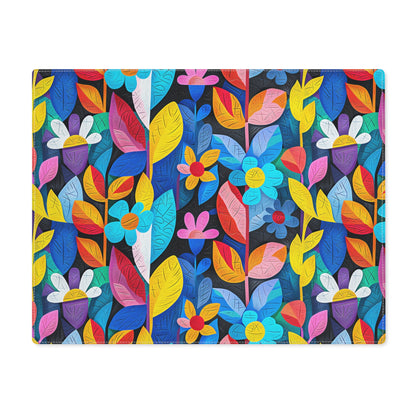 Rhapsody in Bloom Placemat - Bring a Burst of Color to Every Meal with Blooms that Brighten Your Table! Cotton Twill - 18" x 14"