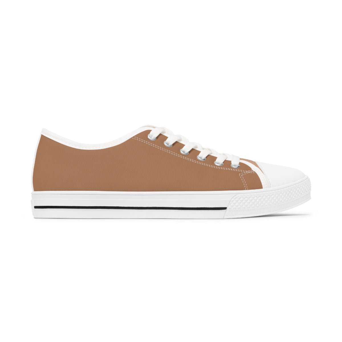 Cocoa Classic Ladies' Two-Tone Low Top Sneakers - Step Into Style – Where Classic Browns Meet Effortless Sophistication!