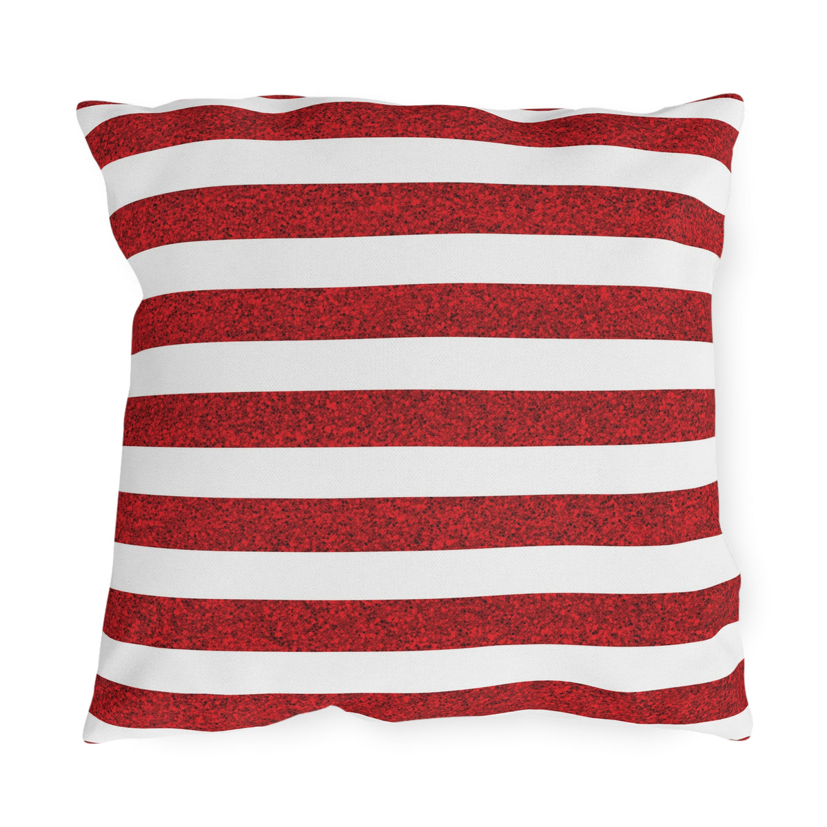 Sparkle Stripes Square Outdoor Pillow - Spun Polyester - Double-Sided Print - Concealed Zipper - Available in 3 sizes.