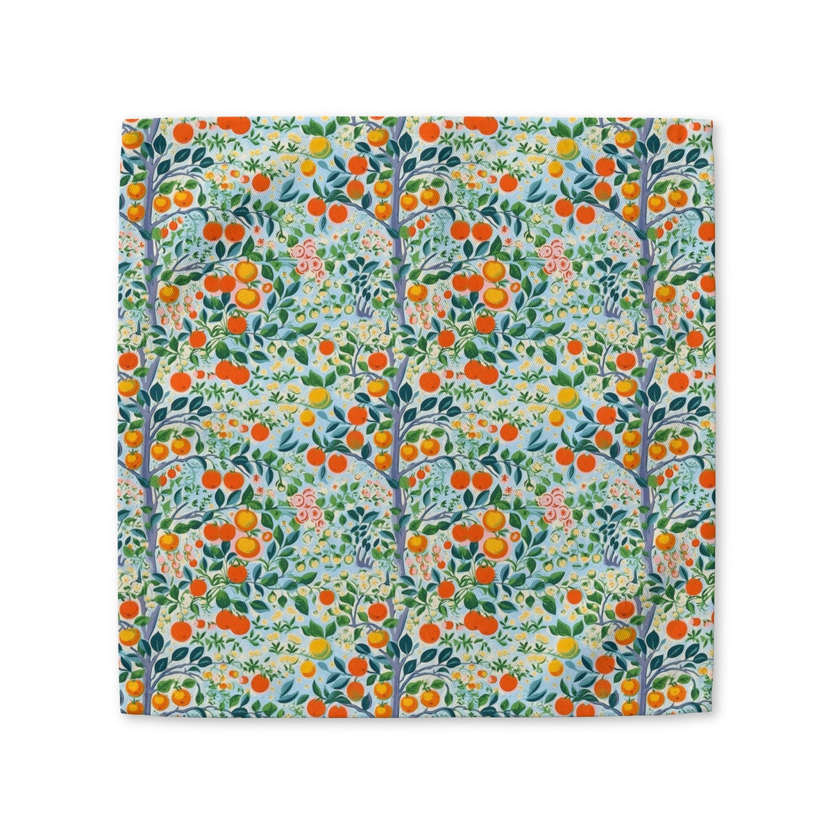 Modern Citrus Tree cotton twill napkin