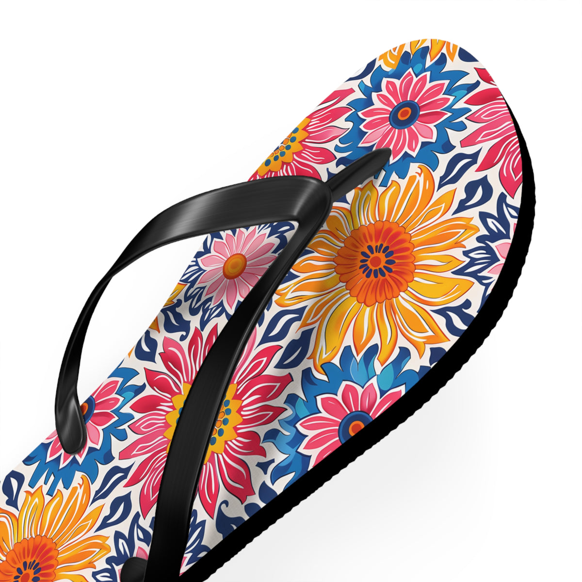 Sunsplash Petals Flip Flops. 5/8" Thick Comfortable Summer or Winter Gym/Sauna Footwear for Men and Women.