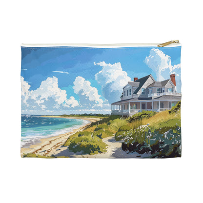Nantucket Beach House Accessory Pouch - Carry the Charm of Nantucket With You! Available in 2 sizes.