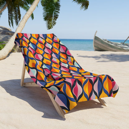 Lattice Dreams Luxurious Beach Towel - Wrap Yourself in Vibrant Elegance with Lattice Dreams! Available in 2 sizes.