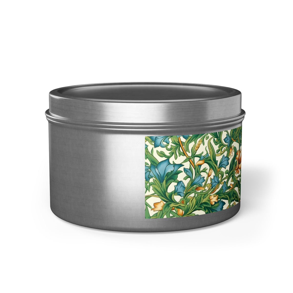 Medieval Meets Modern Vines Tin Candle. Light Up Your Space with Timeless Elegance! Available in 2 sizes, 3 finishes, and 5 scents.
