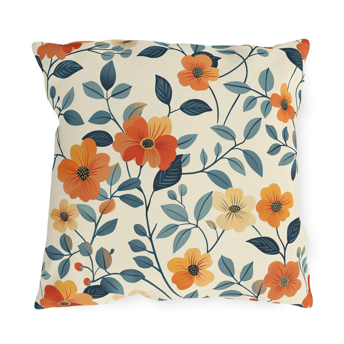 Amber Breeze Square Outdoor Pillow - Spun Polyester - Double-Sided Print - UV-Resistant - Water-Resistant - Available in 3 sizes.