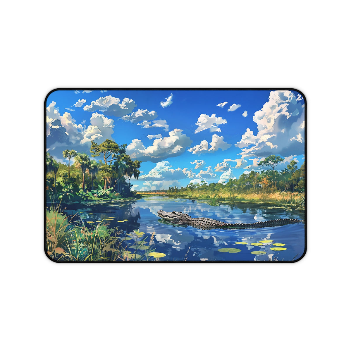 Everglades Encounter Desk Mat (Desk Pad) - Navigate Your Workday in Wild Style! Available in 3 sizes.