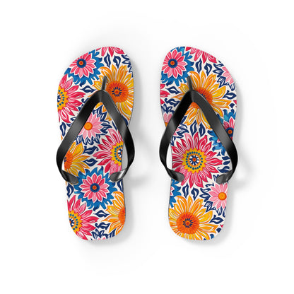 Sunsplash Petals Flip Flops. 5/8" Thick Comfortable Summer or Winter Gym/Sauna Footwear for Men and Women.