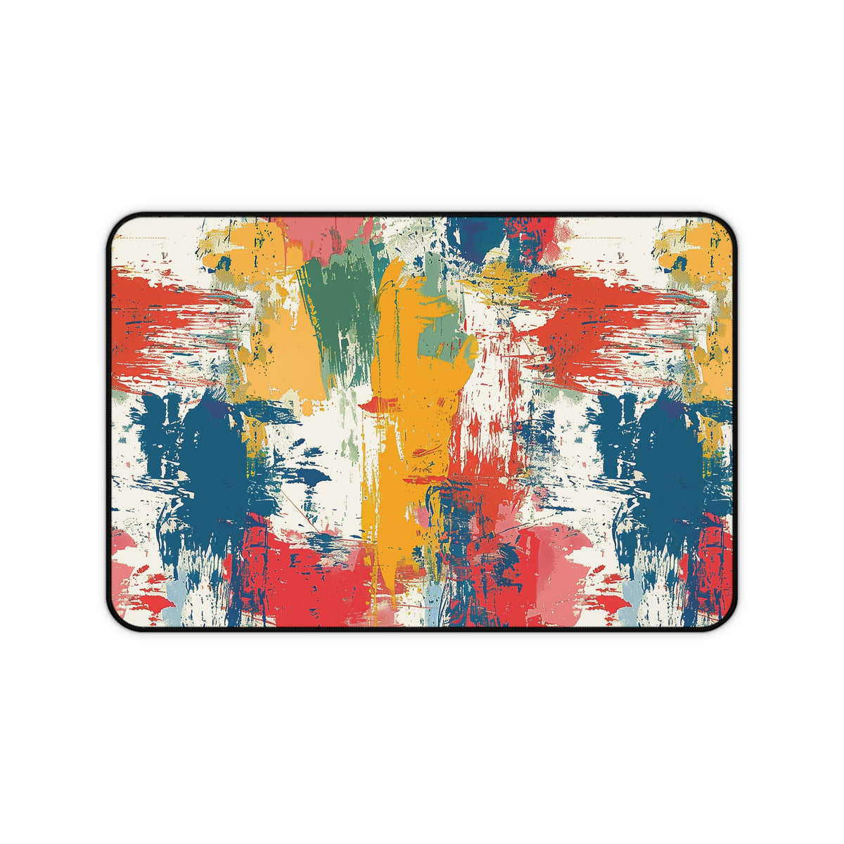 Paint Splash Palette Desk Mat (Desk Pad) - Add a Burst of Color to Your Workspace! Available in 3 sizes.