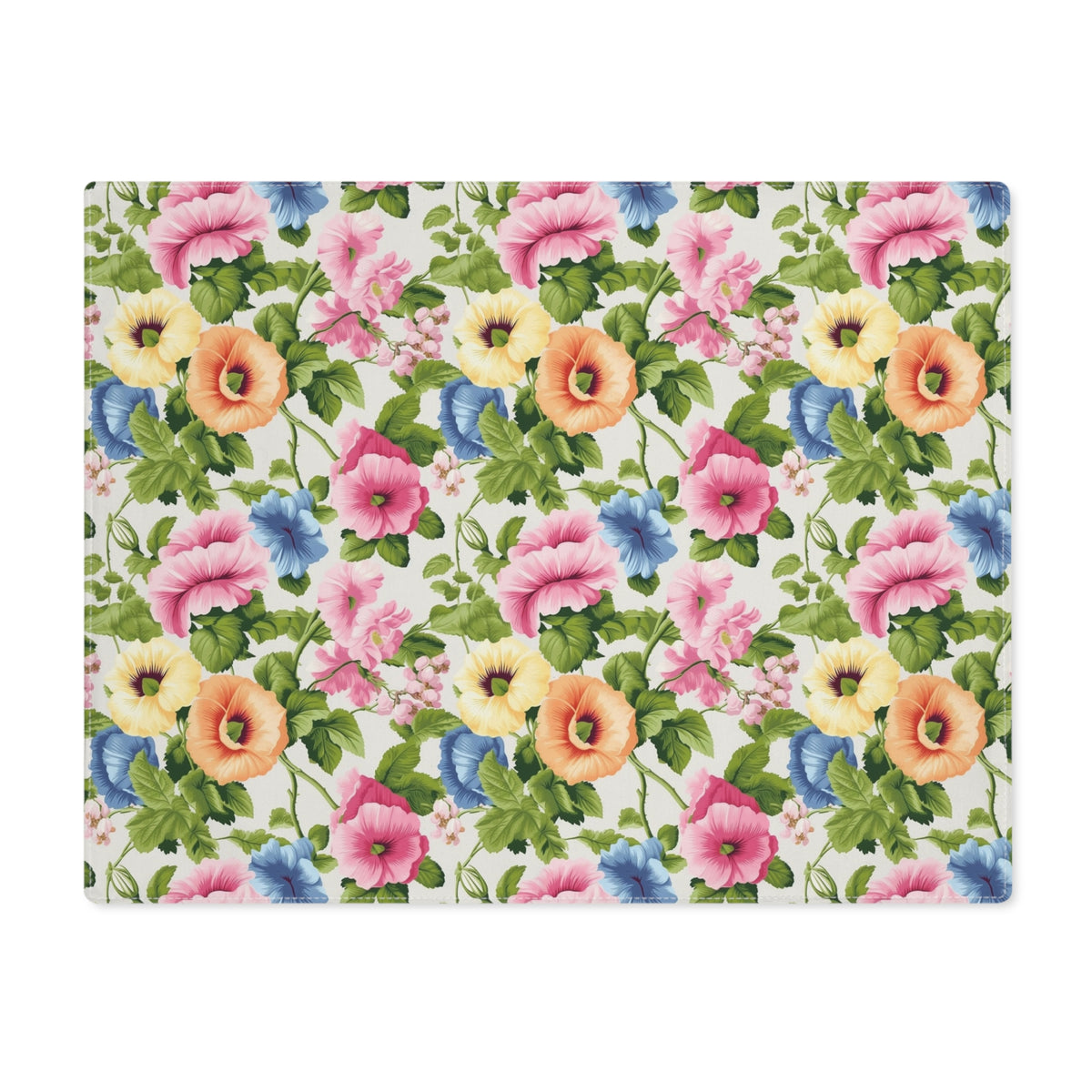 Pastel Garden Elegance Placemat - Embrace Feminine grace with Pastel Garden Elegance! Cotton Twill - 18" x 14"