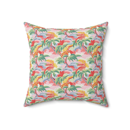 Tropical Breeze Square Throw Pillow - Spun Polyester - Double-Sided Print - Concealed Zipper - Available in 4 sizes.