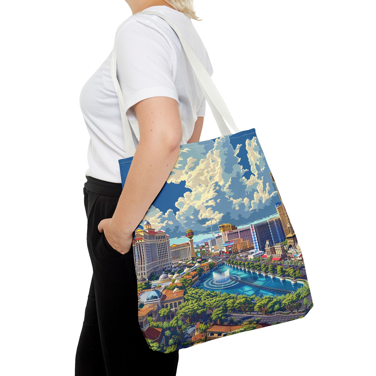 Viva Daytime Las Vegas Tote Bag - Bring the Vegas Vibe to Wherever You Roam! Available in 3 sizes.