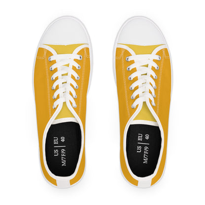 Buttercup Ladies' Two-Tone Low Top Sneakers - Step Into Sunshine – Where Subtle Elegance Meets Playful Charm!