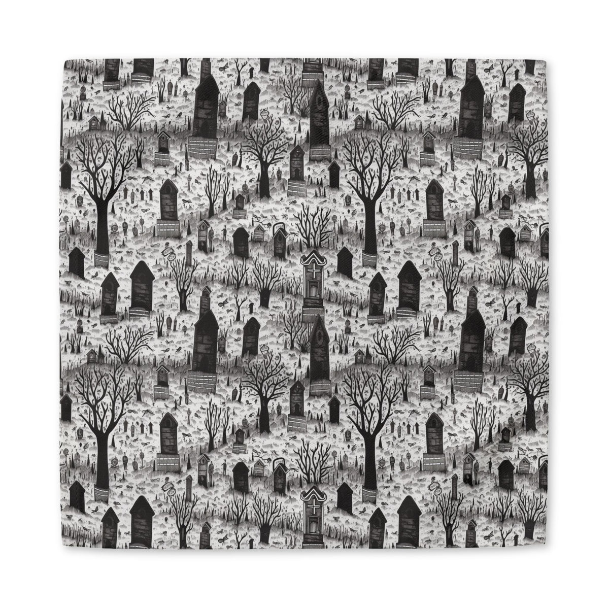 Spooky Gothic Cemetery Chic cotton twill napkin