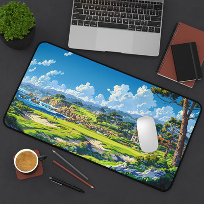 Coastal Fairway Escape Desk Mat (Desk Pad) - Bring the Beauty of the Green to your Desk! Available in 3 sizes.