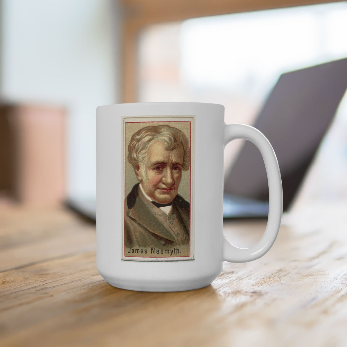 Inventor Series: James Nasmyth Ceramic Mug - 15 oz - Forge Ahead with Every Sip!