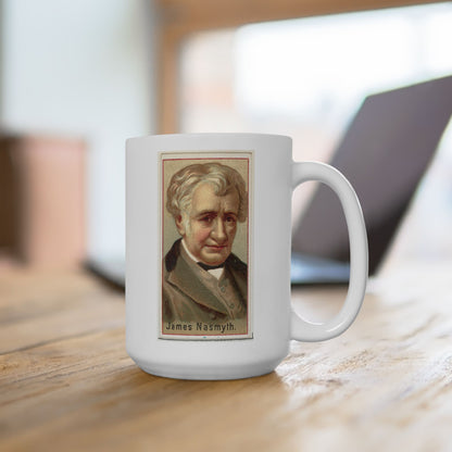 Inventor Series: James Nasmyth Ceramic Mug - 15 oz - Forge Ahead with Every Sip!