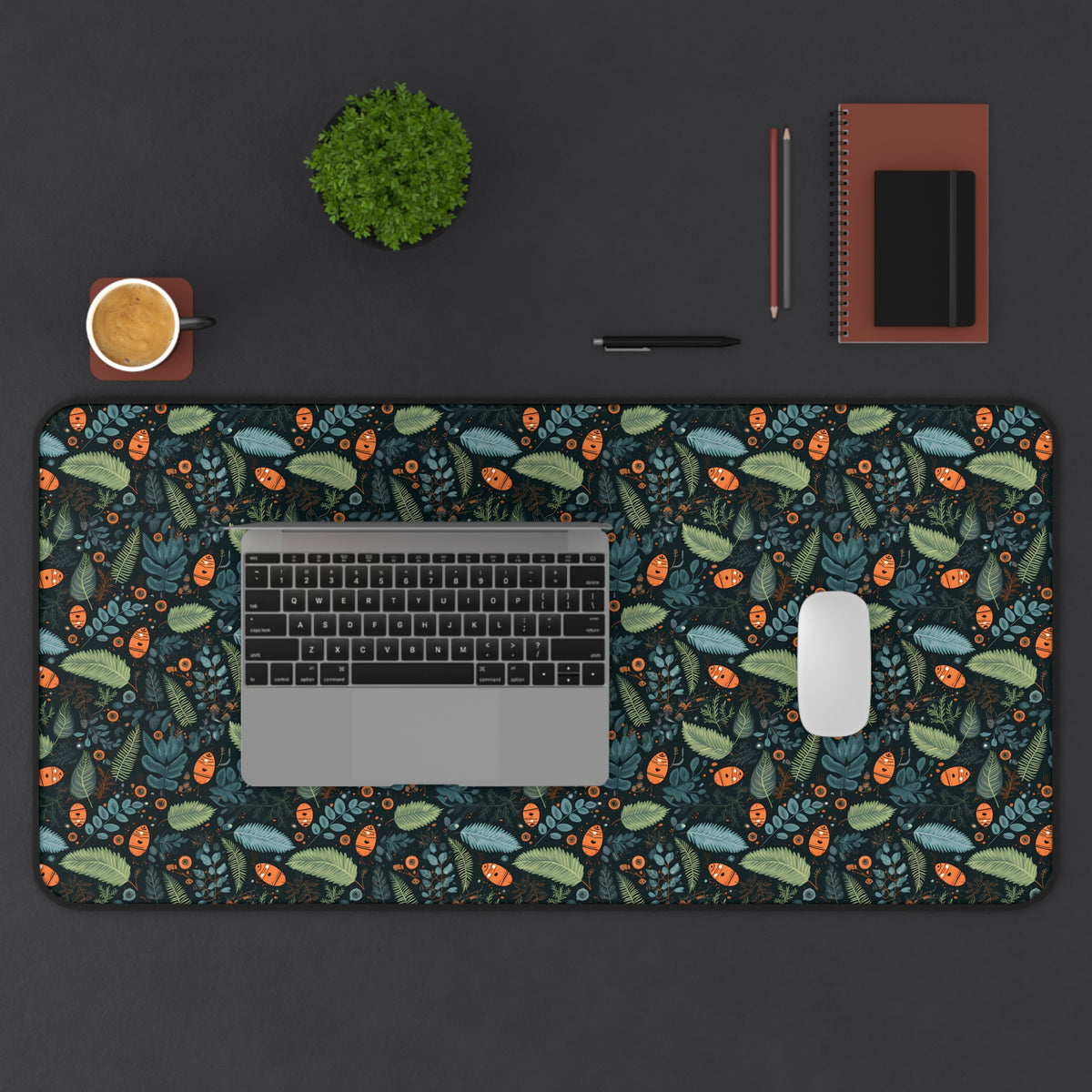 Mysterious Ferns Desk Mat (Desk Pad) - Bring Softness and Nature to Your Desktop! Available in 3 sizes.