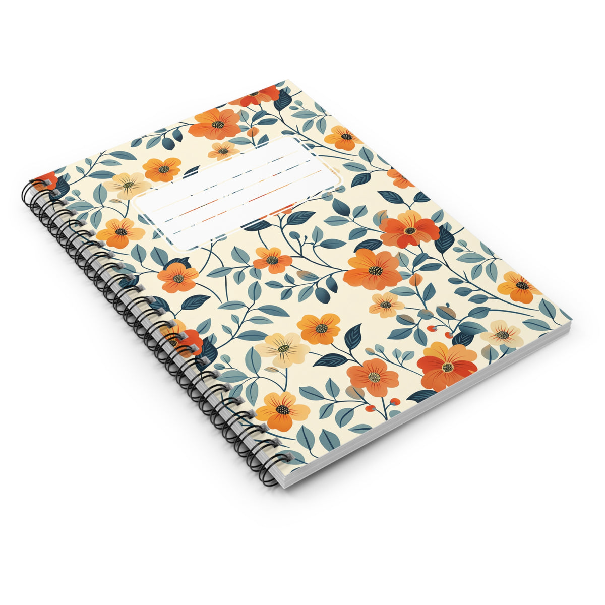 Amber Breeze Chic Spiral Notebook - Ruled Line - Embrace Nostalgic Warmth – Amber Bliss in Every Page!