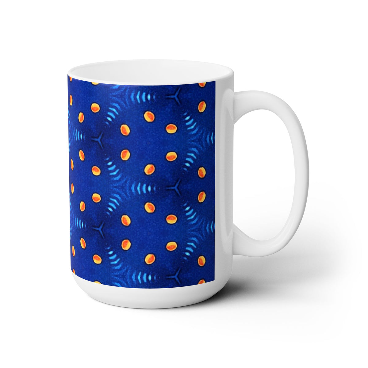 GeoSpark Ceramic Mug - 15 oz - Art on Every Side, Morning Approved.