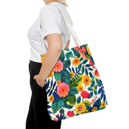 Blossom Bliss Tote Bag - Blossom with Joy on Every Adventure! Available in 3 sizes.