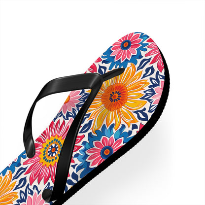 Sunsplash Petals Flip Flops. 5/8" Thick Comfortable Summer or Winter Gym/Sauna Footwear for Men and Women.