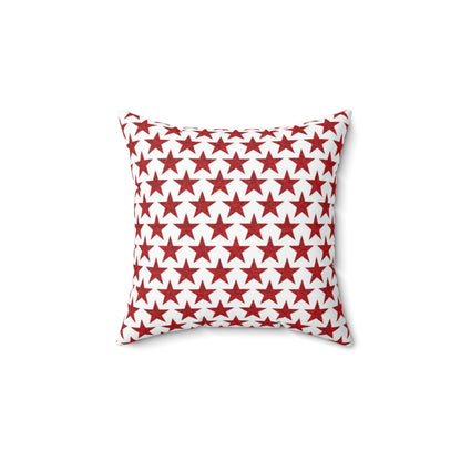 Star-Spangled Sparkle Square Throw Pillow - Spun Polyester - Double-Sided Print - Concealed Zipper - Available in 4 sizes.