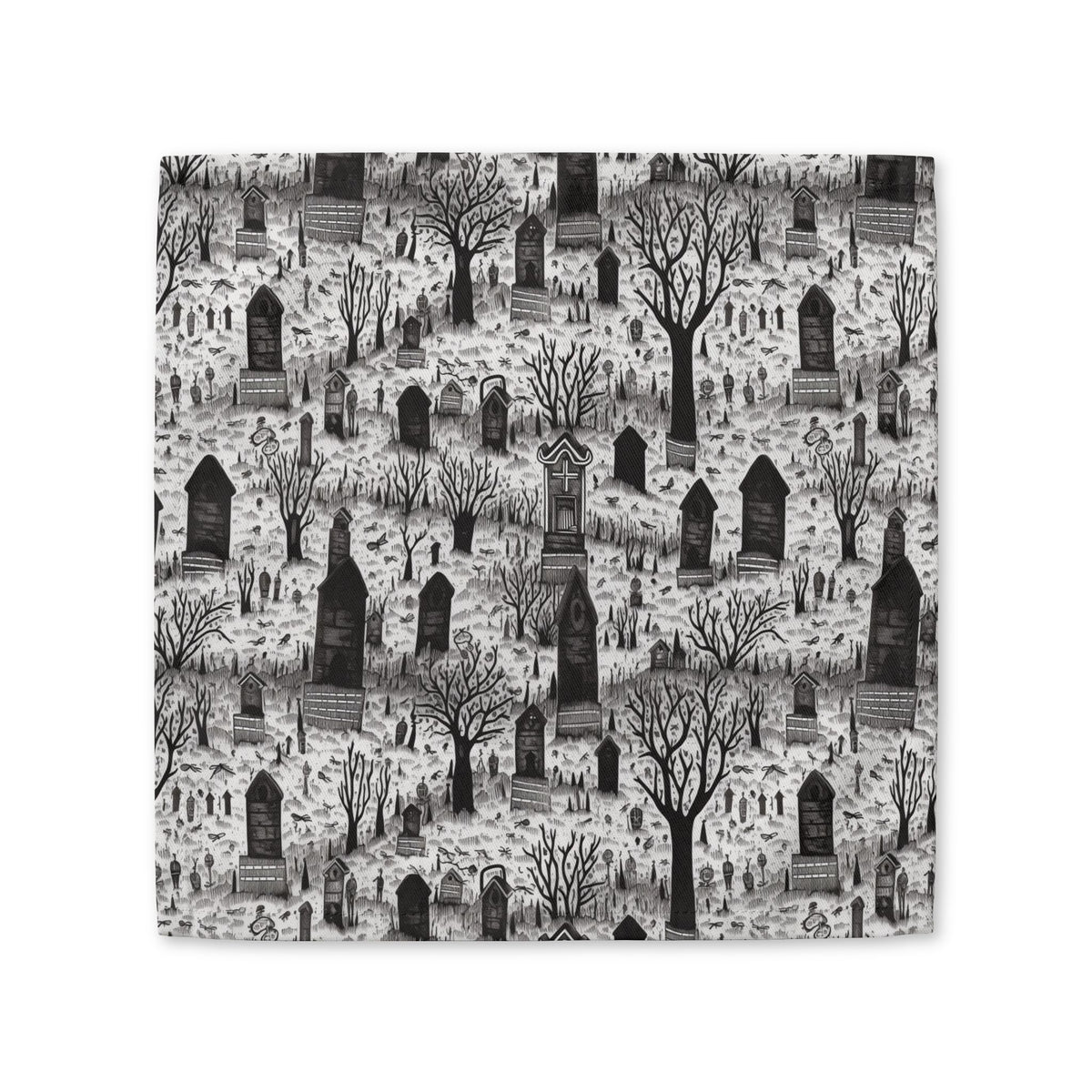 Spooky Gothic Cemetery Chic cotton twill napkin