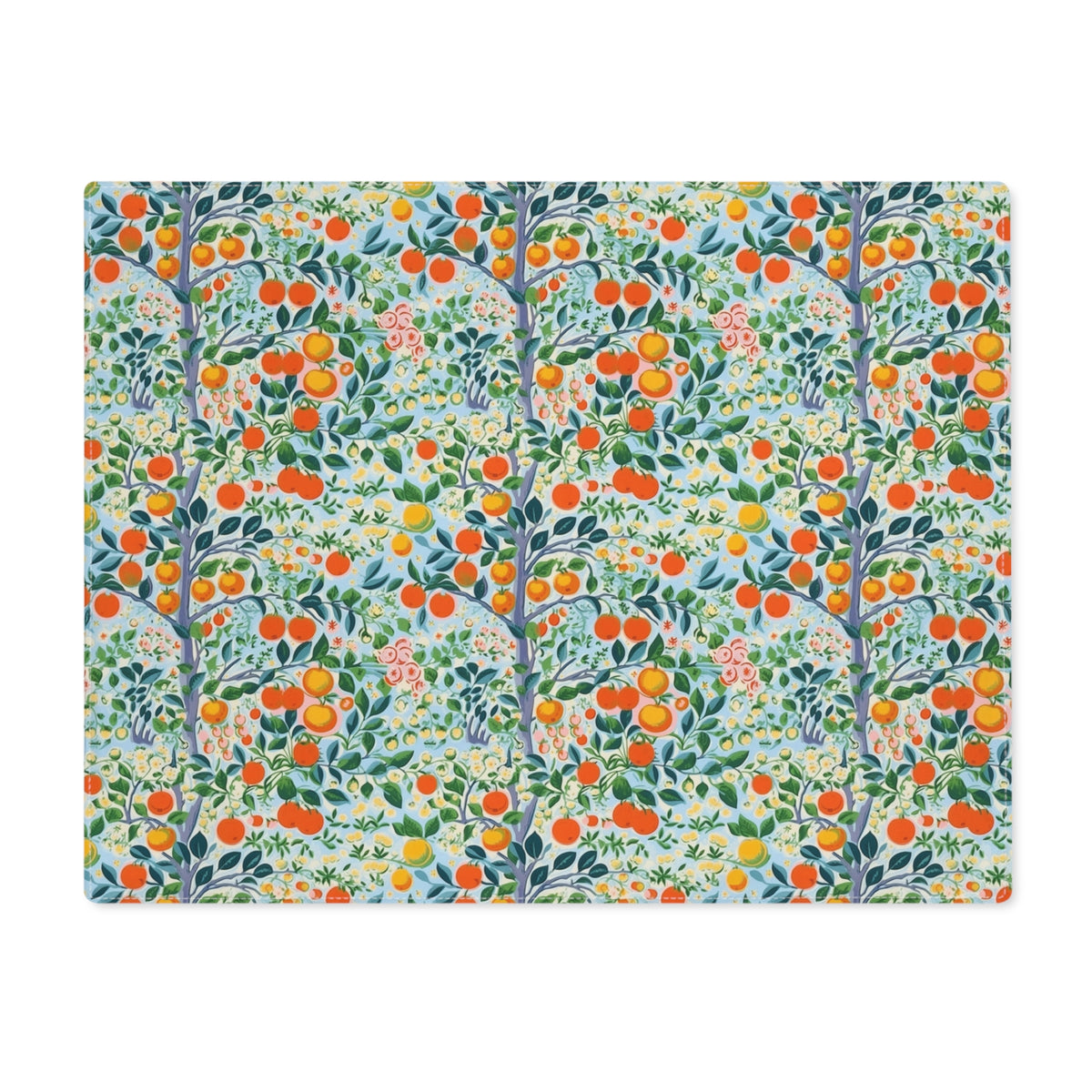 Modern Citrus Tree Placemat - 18" x 14".