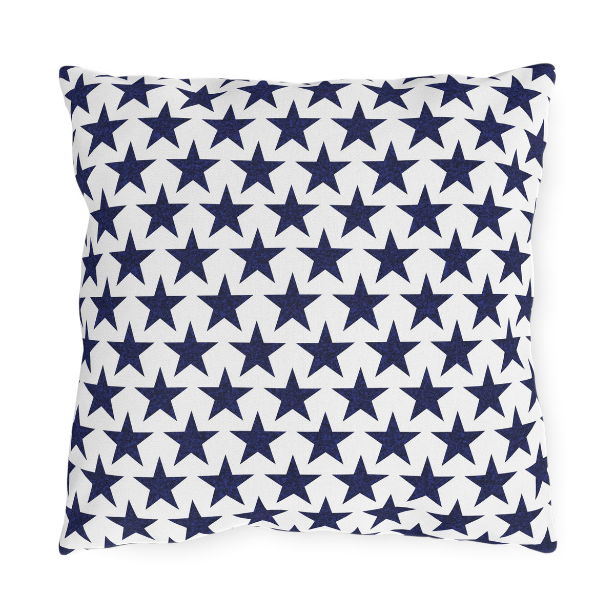 Starry Salute Square Outdoor Pillow - Spun Polyester - Double-Sided Print - Concealed Zipper - Available in 3 sizes.