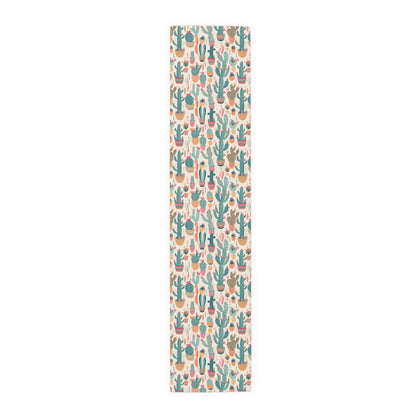 Desert Bloom Boom Table Runner - Bring Desert Charm to Your Table with a Blooming Burst of Joy! Available in 2 sizes.