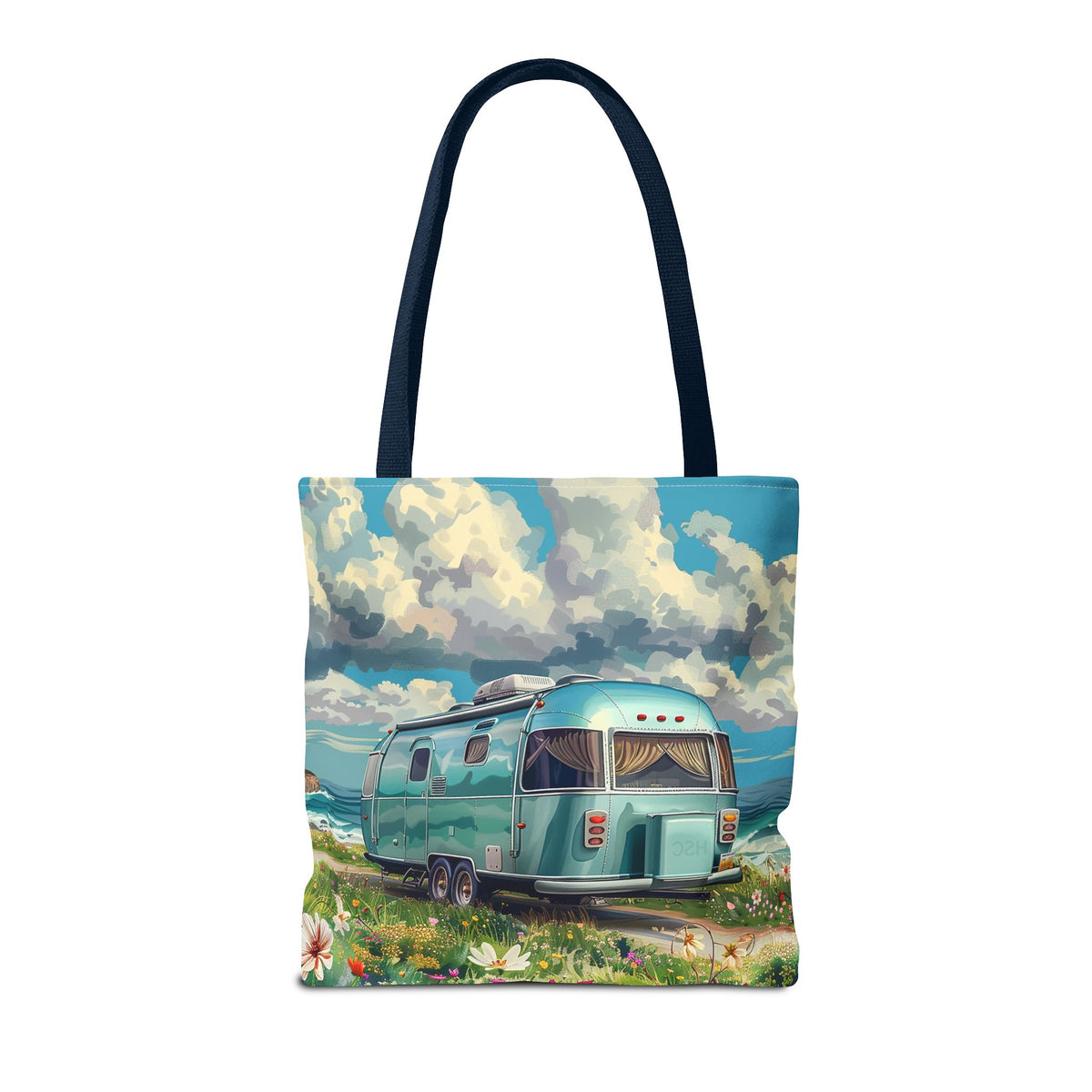 Retro Bliss Adventure Tote Bag - Adventure Awaits, Vintage Style! Available in 3 sizes.