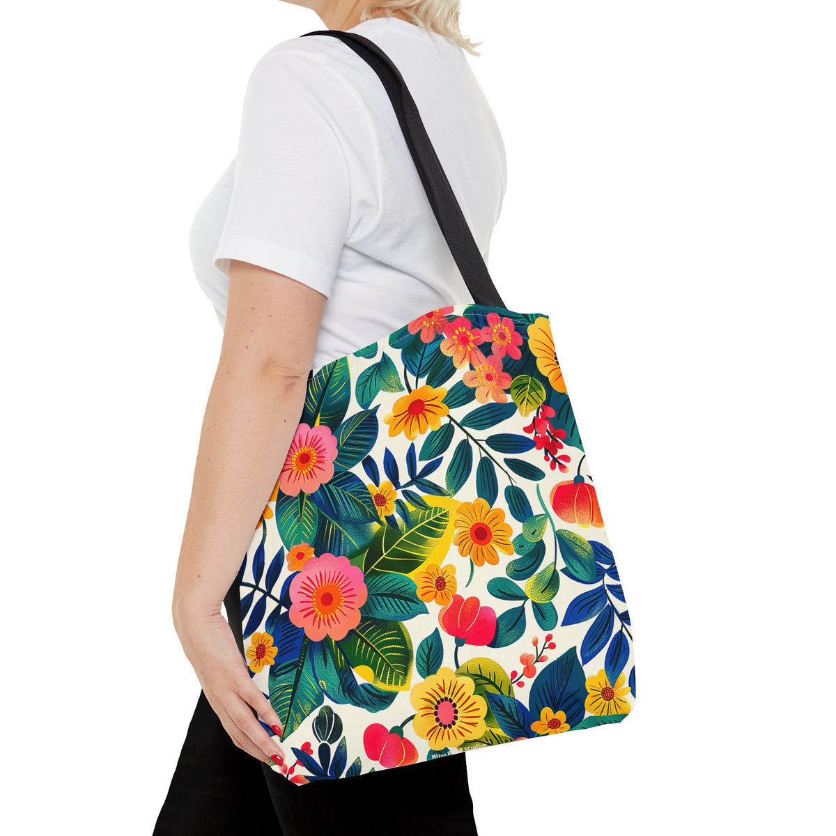 Blossom Bliss Tote Bag - Blossom with Joy on Every Adventure! Available in 3 sizes.