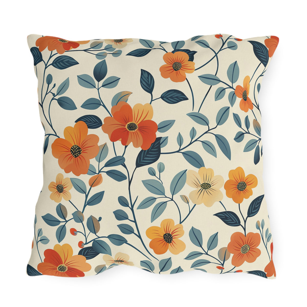 Amber Breeze Square Outdoor Pillow - Spun Polyester - Double-Sided Print - UV-Resistant - Water-Resistant - Available in 3 sizes.