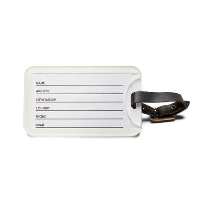 Golden Anchor Acrylic Luggage Tag - Set Sail in Style with Golden Anchor! Ahoy Mates!