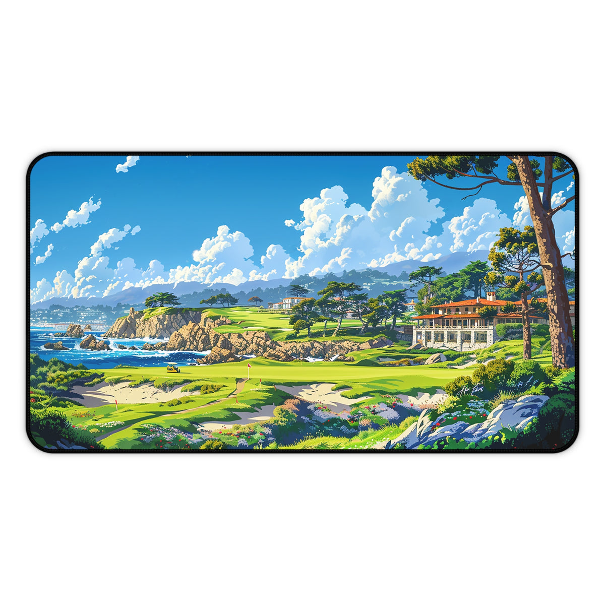 Coastal Fairway Escape Desk Mat (Desk Pad) - Bring the Beauty of the Green to your Desk! Available in 3 sizes.