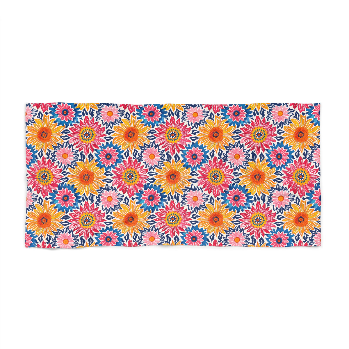Sunsplash Petals Luxurious Beach Towel - Bloom with Joy with Sunsplash Petals! Available in 2 sizes.