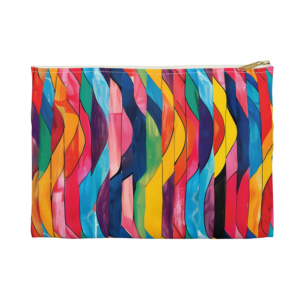 Retro Ripples Accessory Pouch - Ride the Waves of Retro Cool! Available in 2 sizes.