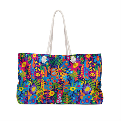 Groovy Garden Weekender Bag - Step into the Groove - Where Retro Vibes Meet Modern Flair!