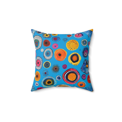 Primordial Sea Life Square Throw Pillow - Spun Polyester - Double Sided Print - Concealed Zipper - Available in 4 sizes.