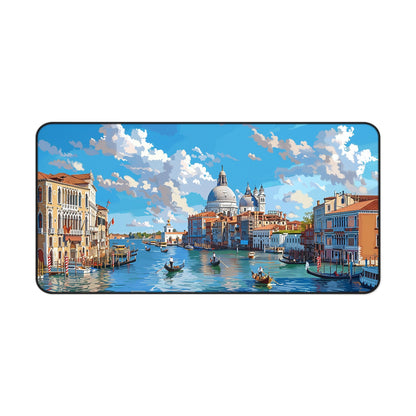 Venetian Grand Canal Desk Mat (Desk Pad) - Glide Through Your Workday with Venetian Elegance! Available in 3 sizes.