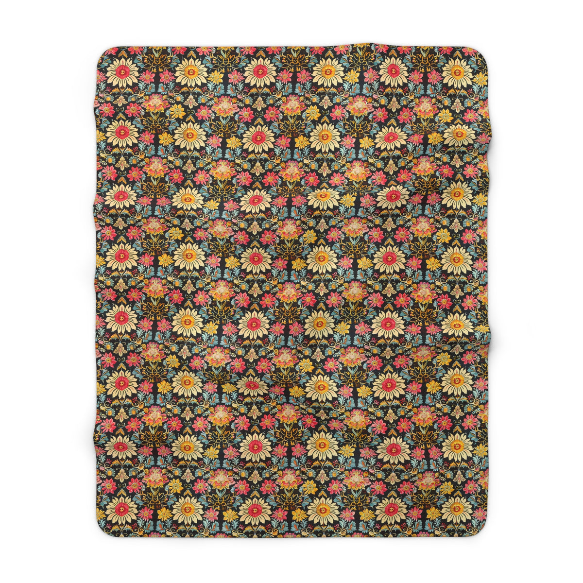 Victorian Vintage Vibes Sherpa Fleece Blanket - Snuggle Up with Timeless Charm! Available in 2 sizes.