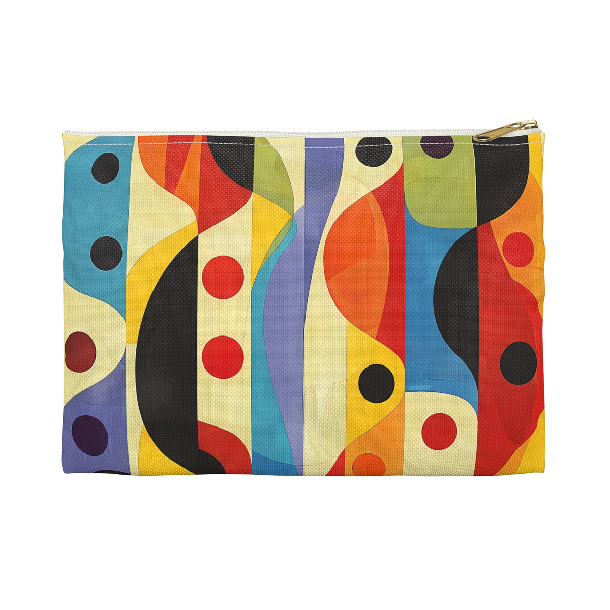 Linear Color Mesa Accessory Pouch - Color Your Journey with Bold, Linear Elegance! Available in 2 sizes.