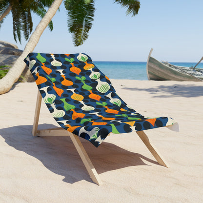 Mod Floating Vases Luxurious Designer Beach Towel -  Wrap Yourself in Retro Bliss! Available in 2 sizes.